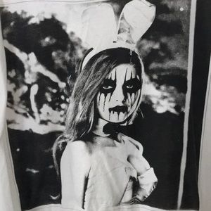 Metal Playboy Bunny crop top